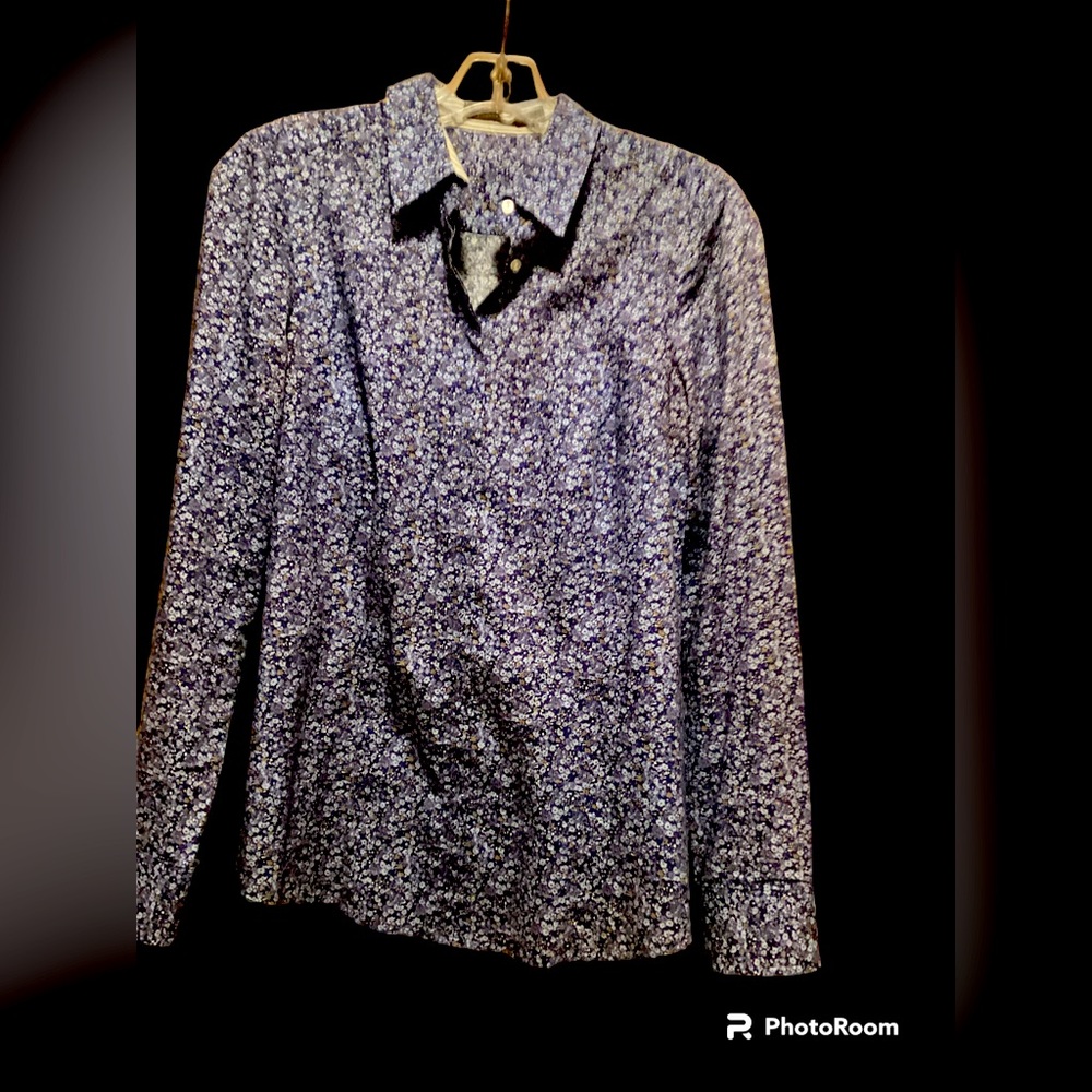 Vintage size medium The Limited purple floral blouse